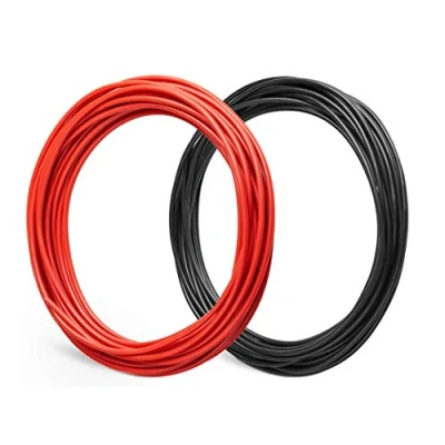 Image of Bryne 14 Gauge Ultra Flexible Silicone Wire 50 Ft [25 Red and 25 Black],400 Strands 0.08mm of Tinned Copper,High Low Temperature Resistance 60 200 Degree C (14 AWG, Red&amp;Black)