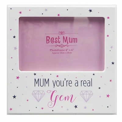 Image of Mothers Day Photo Frame 4&quot; x 6&quot; Mum You&#039;re a Real Gem 8320