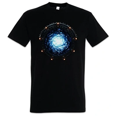 Image of Urban Backwoods Star Portal Men T Shirt Black Size L