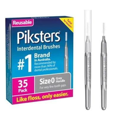 Image of Piksters Interdental Brushes (35 Pack, Size 0 (Grey))