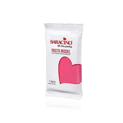 Image of Saracino Sugar Paste Model Fuchsia Modelling 1 kg Gluten Free Made in Italy
