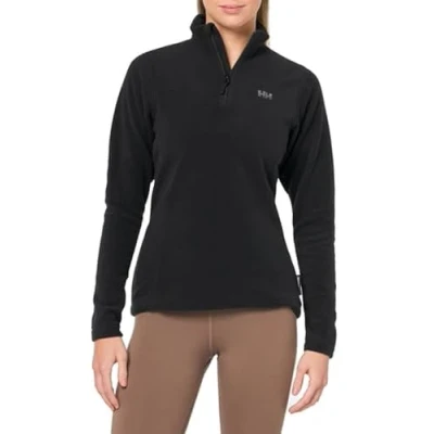 Image of Helly Hansen Womens Daybreaker 1/2 Zip Fleece Jacket, XS, Black