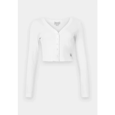 Image of Calvin Klein Jeans Cardigan, Women&#039;s, Size: XS, Brilliant white