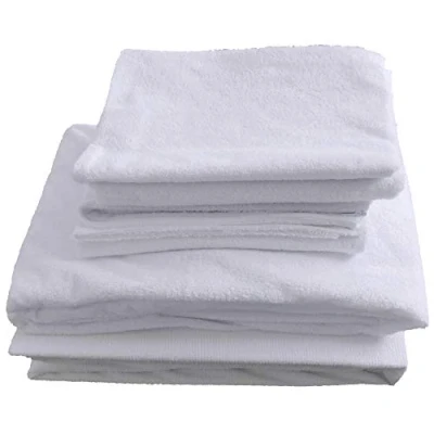 Image of COMFORTNIGHTS Terry toweling waterproof bed set, Mattress protector, pillow protector and duvet protector. Double size.