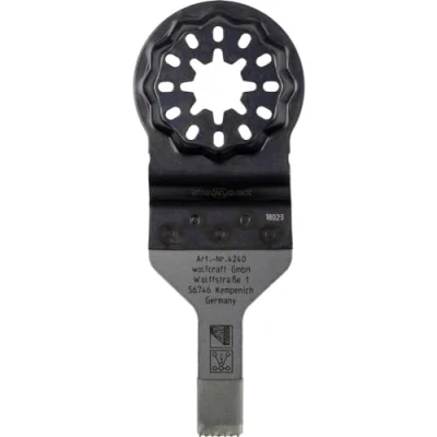 Image of wolfcraft BIM Pushcut Saw Blade “Expert, STARLOCK receptacle, wood, non ferrous metals, gypsum plasterboards, 10 mm I 4240000 For cutting to length, plunge cuts and rip