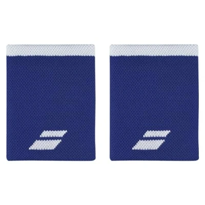 Image of Babolat Tennis Jumbo Wristband Sweatband White Pack of 2