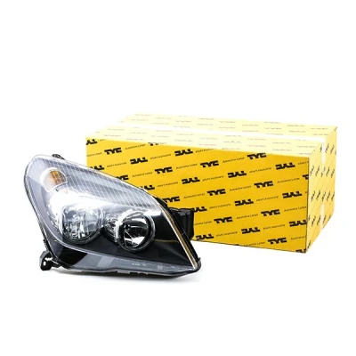 Image of 1216562, 1216662, 93178636, 93190387 Headlights TYC 20 0389 05 2 Right H1, H7 with electric motor, bulb holder OPEL: Astra H Hatchback