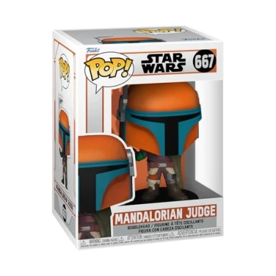 Image of Funko POP! Vinyl: Star Wars: the Mandalorian S9 Judge Macaroon Collectable Vinyl Figure Gift Idea Official Merchandise Toys for Kids &amp; Adults TV Fans Model Collectors