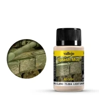 Image of Vallejo 40 ml &quot;Light Brown Splash Mud&quot; Weathering Effect Bottle