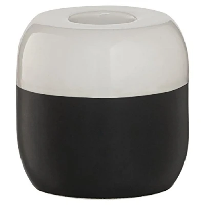 Image of Sealskin Sphere Candle Holder, Porcelain, Black, 6.8 x cm