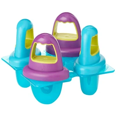 Image of NUK Fresh Foods Baby Ice Lolly Moulds 4 Easy Grip Mini Lollies Great for Teething 6+ Months BPA Free