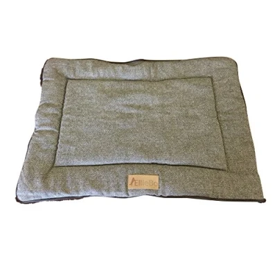 Image of Ellie Bo Medium Reversible Tweed and Brown Faux Fur Mat for 30 inch Dog Cage