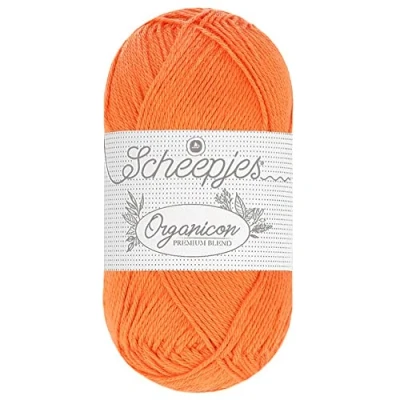 Image of Scheepjes Organicon 224 Deep Tangerine Yarn 1x50g
