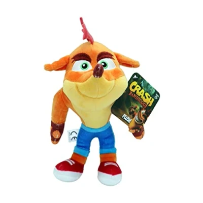 Image of Bandai Crash Bandicoot Plush Toy 15cm Soft Collectible Plushie Girls And Boys Toys For Video Game Fans Collectable Cuddly Great Gifts