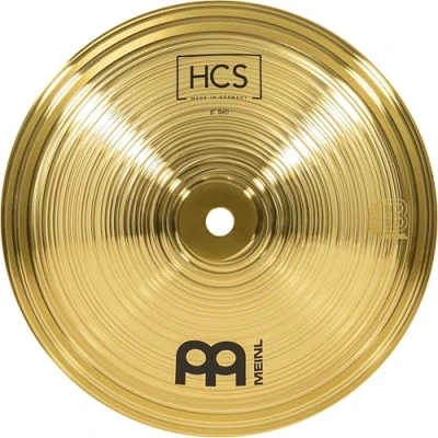Image of Meinl Cymbals HCS Bell Cymbal 8 inch (Video) for Drum Set (20,32cm) Traditional Finish Brass, Made in Germany (HCS8B)