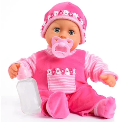 Image of Bayer Design 15inch First Words Baby Doll (Pink)