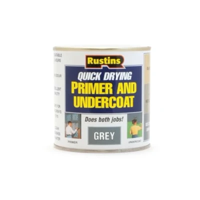 Image of RUSTINS GYPU250 Primer/Undercoat, Grey, 250 ml (Pack of 1)