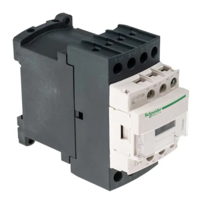 Image of Schneider LC1DT25BD Contactor 25A Amp 24V DC Volt 4 N/O Main Poles With 1 &amp; N/C Aux Contact Configuration