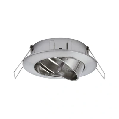 Image of Paulmann 93730 Premium recessed easyClick2 swiveling max 50W 230V GU10 51mm Sheet alu Zi, Aluminium zinc, Brushed Iron