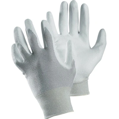 Image of Ejendals 811 Tegera ESD Palm side Coated Grey/White Gloves Size 10