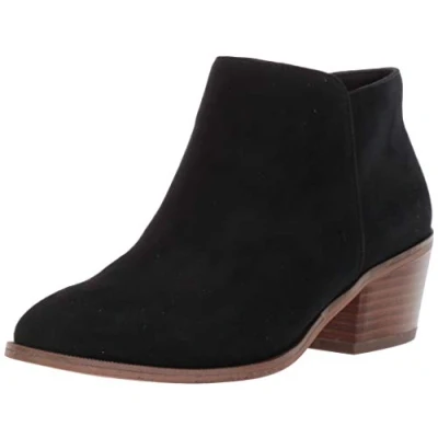 Image of Amazon Essentials Women&#039;s Ankle Boot, Black Microsuede, 6 UK