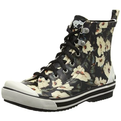 Image of Rocket Dog Women&#039;s Rainy Wellington Boots, Multicolour (Midnight Floral), 3 UK