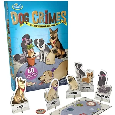 Image of Thinkfun Dog Crimes Who&#039;s to Blame Brain Teaser Logic Challenge Game for Kids Age 8 Years Up