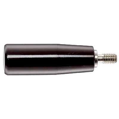 Image of HALDER 24530.0240 Zylindergriffe, Schwarz, d1=23 mm / d2=M8 Rostfreier Stahl