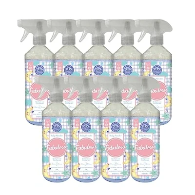 Image of Fabulosa Antibacterial Disinfectant Spray, All Purpose Multi Surface Cleaner, 500ml, 9 pack, Bliss Baby Powder