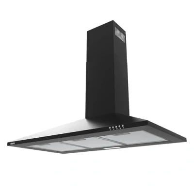 Image of CIARRA&#039; 90 cm Cooker Hood Stainless Steel Chimney Extractor with LED and Recirculating &amp; Ducting System Wall Mounted Range 600 mm Fan CAB9201A,Black