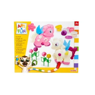Image of Simba 106326016 Flowers Art and Fun Unicorn Kneading Set