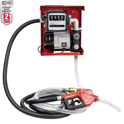 Image of SIP Diesel Transfer Pump with Fuel Meter, 230V 550W 60L/min Max Flow Rate, Self Priming Electric