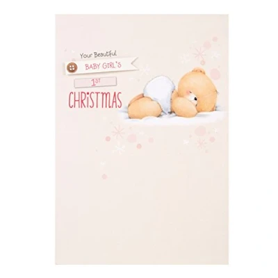 Image of Hallmark Forever Friends Christmas Card &#039;Precious and Perfect&#039; Medium