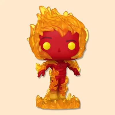Image of Funko Pop! Marvel: Fantastic Four (2025) Human Torch Collectable Vinyl Figure Gift Idea Official Merchandise Toys for Kids &amp; Adults Movies Fans