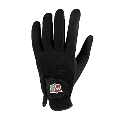 Image of Wilson Staff Men WGJA00112XL Seasonal Rain Gloves Black, X Large