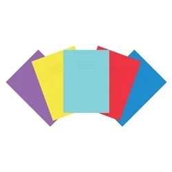 Image of NU Education A4+ Size Coloured Sugar Paper Scrapbook 100gsm 32 Pages Assorted Cover Colours