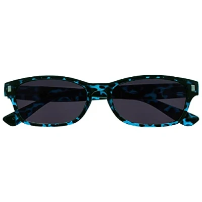 Image of OPULIZE Blue Tortoiseshell Reading Sunglasses UV400 Mens Womens Spring Hinges S10 3 +1.50