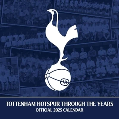 Image of 2025 Calendar Tottenham Hotspur FC Legends Month to View Square Football Official Product