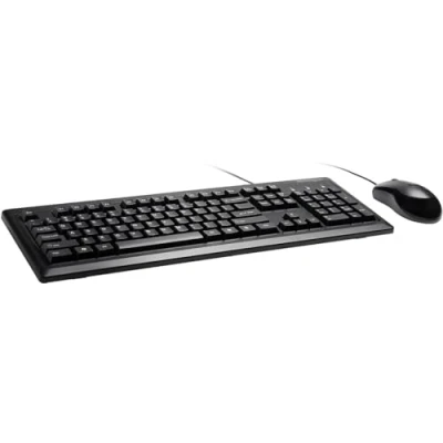 Image of Kensington Mouse in a Box and Keyboard Wired USB Desktop Set (K72436AM), Black