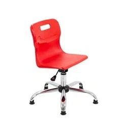 Image of Titan Swivel Junior Chair 365 435mm Seat Height Red T30 RG