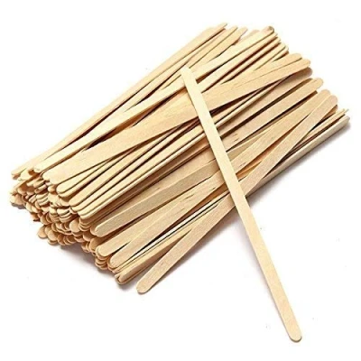 Image of We Can Source It Ltd Wooden Round Head Hot Drinks Tea Coffee Chocolate Stirrers Eco Friendly 100% Natural Biodegradable Compostable Recyclable For Party, Cafe, Home 7inch/17.8cm 10000 Pack