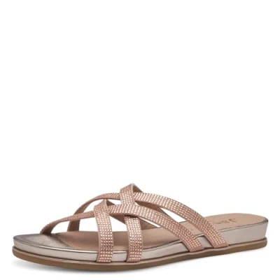 Image of Jana Women&#039;s 8 27161 42 Flat Sandal, Rose, 4 UK