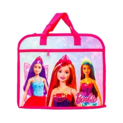 Image of TDL Children&#039;s Character Girls Barbie Book Bag Document School Back to