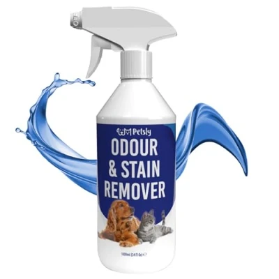 Image of Petsly Pet Stain and Odour Remover 1 litre Peppermint Eliminator &amp; Spray Dog Cat Made in Germany