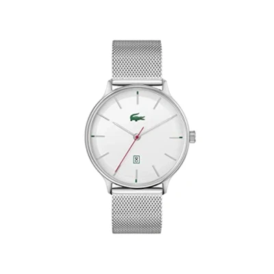 Image of Lacoste Analogue Quartz Watch for Men with Silver Stainless Steel mesh Bracelet 2011201