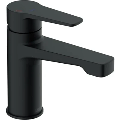Image of Lenz 46010851 Mola Washbasin Mixer tap, Black