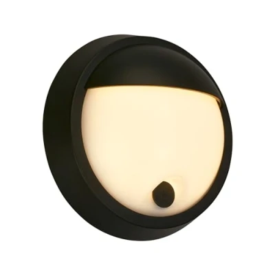 Image of Briloner Battery Powered LED Wall Light with Touch, Dimmable, Timer 15 Min, Outdoor Light, 17 x 7 cm, Black