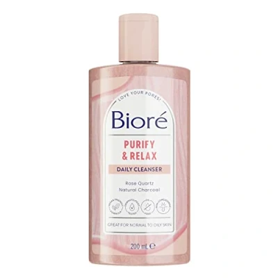 Image of Biore Purify and Relax Daily Cleanser, 200 ml