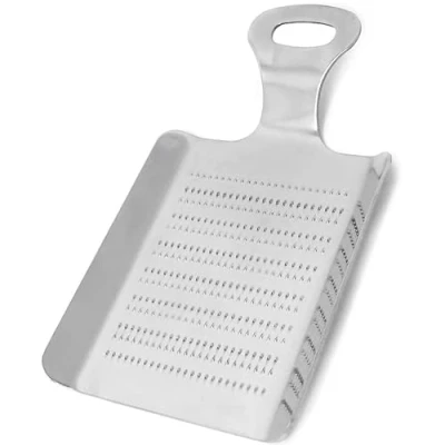 Image of GOOD STUFF 11 cm Stainless Steel Spice Grater Ideal for Garlic, Ginger and Spices Practical Durable Perfect in Any Kitchen