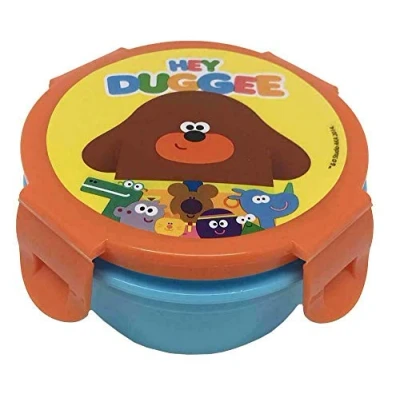 Image of Hey Duggee The Squirrel Club Characters School Lunch Box Snack Pot